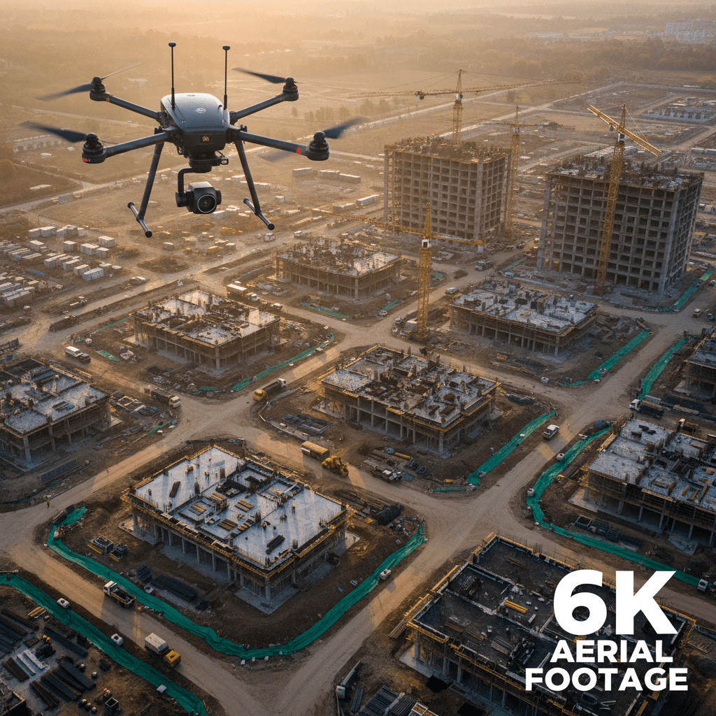 تصوير جوي احترافي بدقة 6K