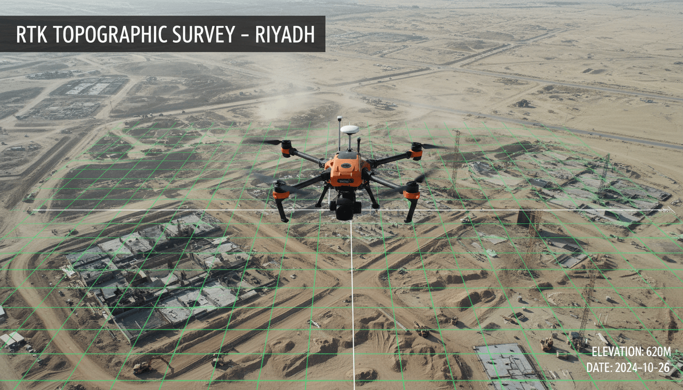 RTK Surveying & Mapping — ±1–3 cm Accuracy