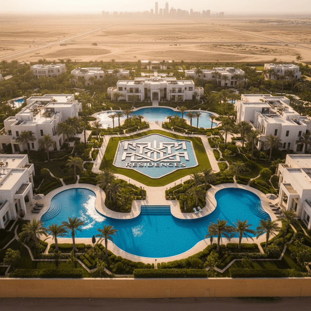 تصوير جوي سينمائي لفيلا سكنية في الرياض