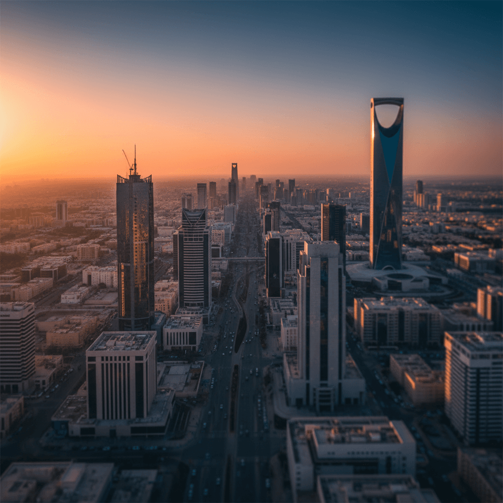تصوير جوي لمدينة الرياض من الطائرة بدون طيار
