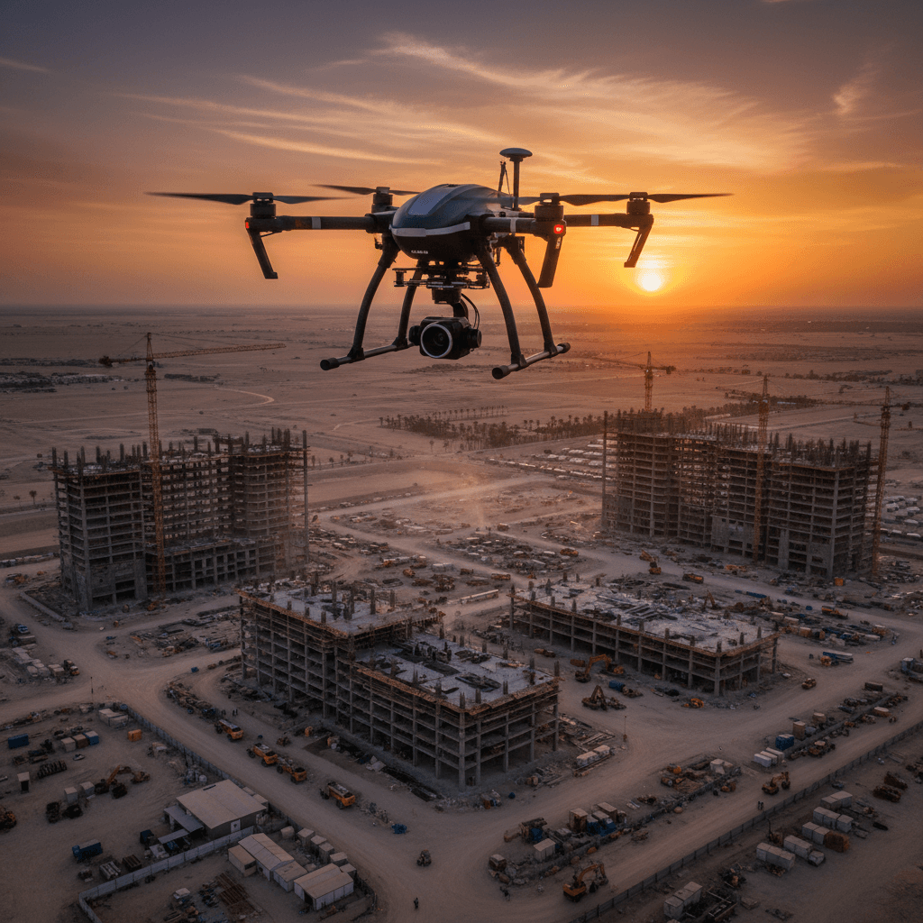 المسح الجوي بتقنية RTK لمشاريع الإنشاء في السعودية: كيف تحقق دقة مساحية قابلة للتنفيذ